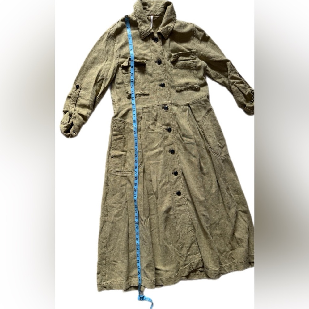 Free People Rainz Duster marsh green XS - Picture 7 of 16